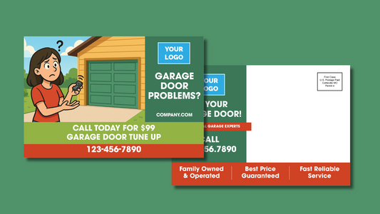 Garage Door Tune Up Postcard