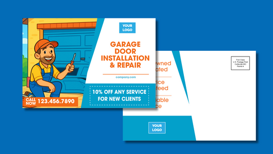 Garage Door Install and Repair Postcard