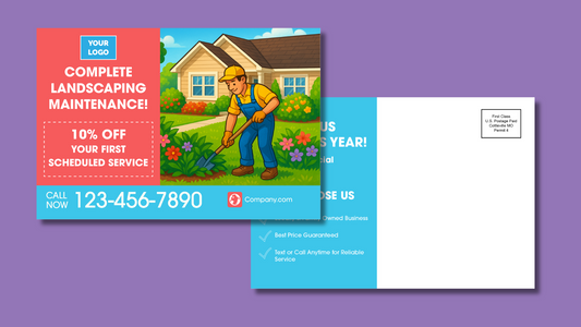 Complete Landscape Maintenance Postcard