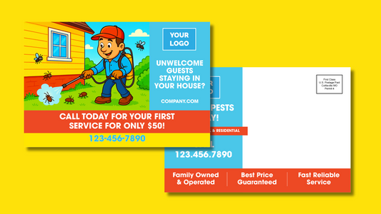 Pest Control Outdoor Postcard