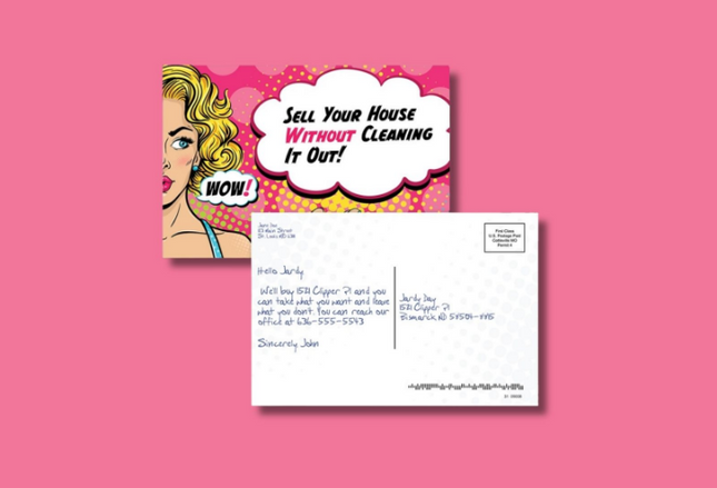 Comic Postcards - Sell Your House without Cleaning