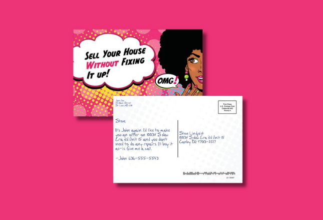 Comic Postcards - Sell Your House without Fixing