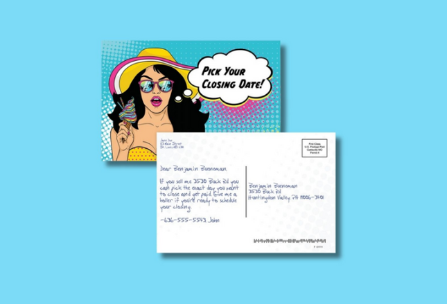 Comic Postcards - Pick Your Closing Date