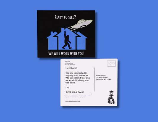 Mystical Postcards - Bigfoot/UFO