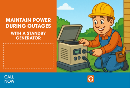 Electric Generator Install Postcard