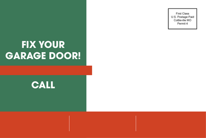 Garage Door Tune Up Postcard