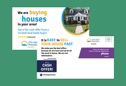 Sell Your House Fast Postcard 11x6
