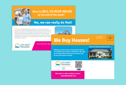Sell Us Your House Postcard 8.5x6