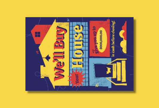 We'll buy your house Postcard