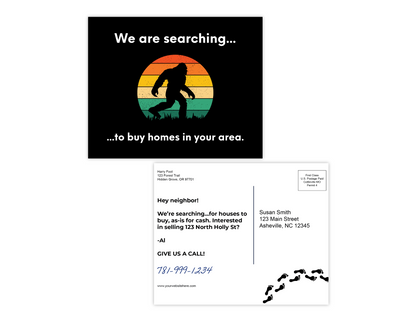 Mystical Postcards - Bigfoot