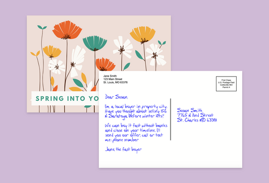 "Spring into Your Cash Offer" - Bright Flowers