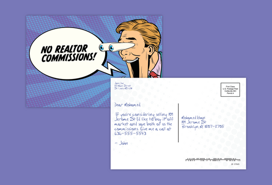 Comic Postcards - No Realtor Commissions