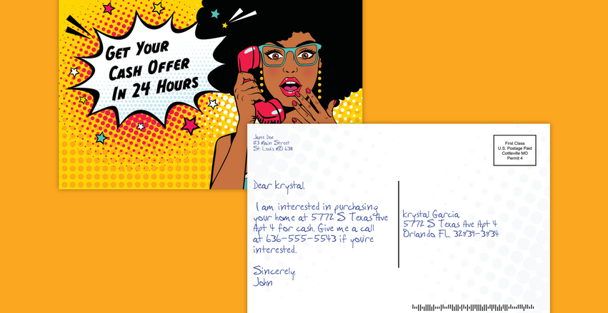 Comic Postcards - Get Your Cash Offer