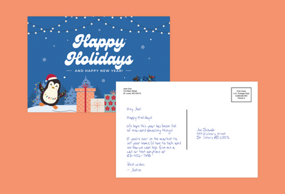 Happy Holidays Postcard