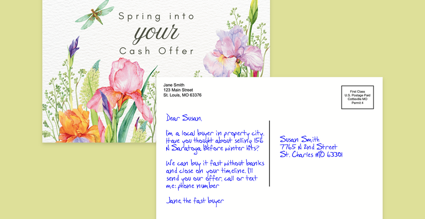 "Spring Into Your Cash Offer" - Watercolor Florals