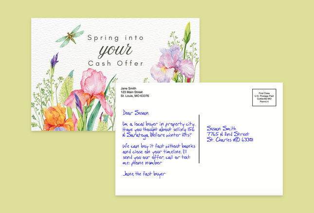 "Spring Into Your Cash Offer" - Watercolor Florals