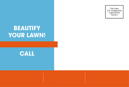 Monthly Recurring Lawn Care Postcard