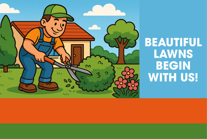Monthly Recurring Lawn Care Postcard