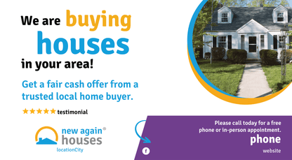 Sell Your House Fast Postcard 11x6
