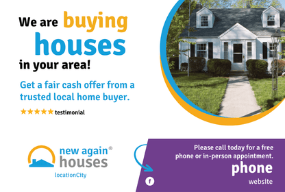 Sell Your House Fast Postcard 4x6