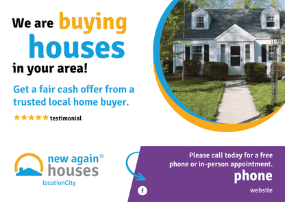 Sell Your House Fast Postcard 8.5x6